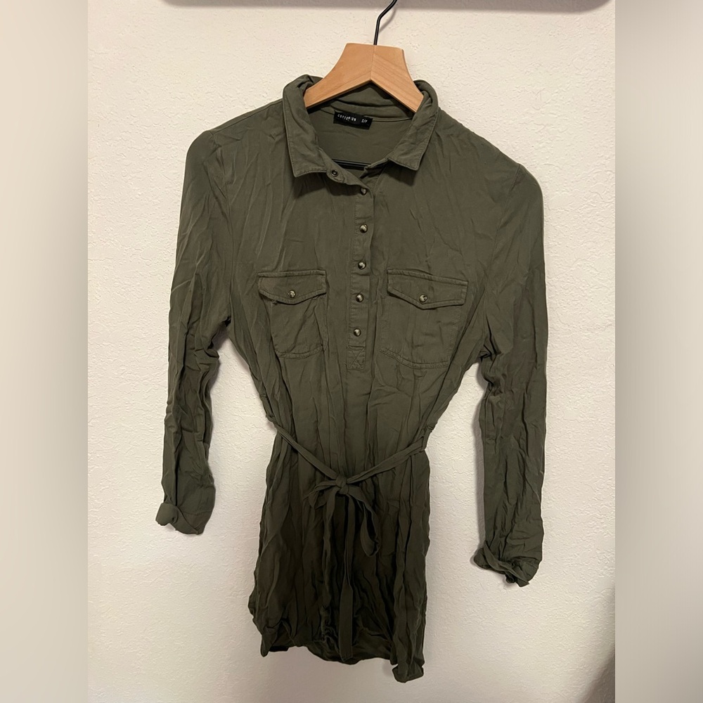 Olive dress - S